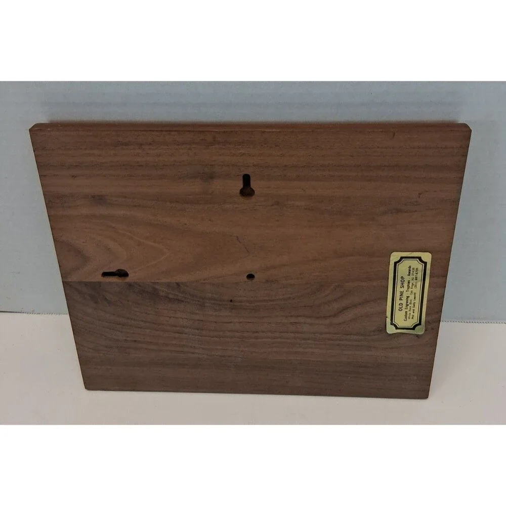 1989 Austin-Healey Emblem Best of Britain 1st Place Auto Club Plaque Walnut VTG